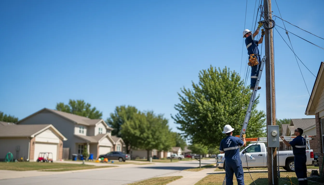 Residential electrician providing installation services in Augusta, OH